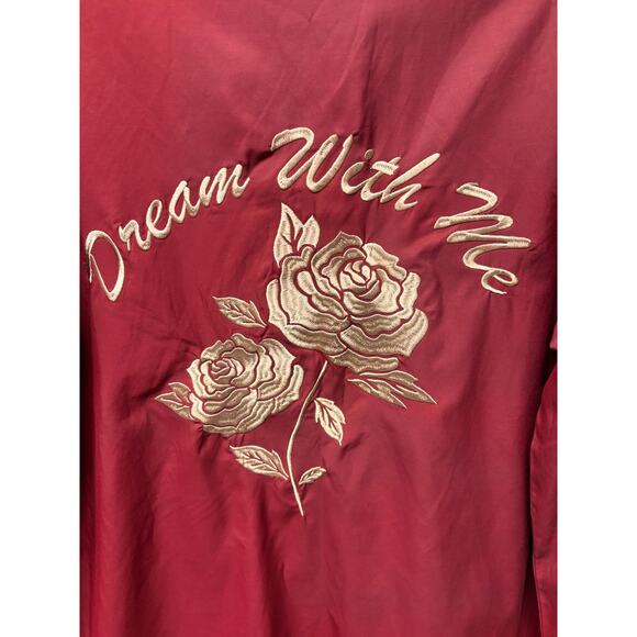 Billabong NWT Women's Dream With Me Embroidered Jacket Size S Red Holidays - Picture 5 of 8